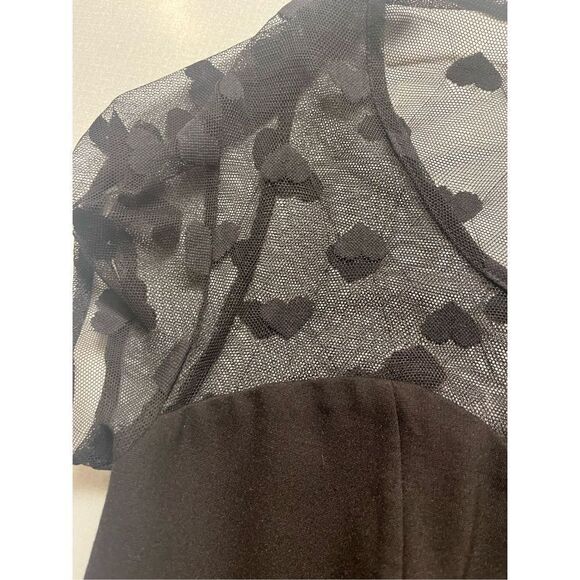 Torrid little black dress mesh bodice sz 14 - Picture 9 of 10